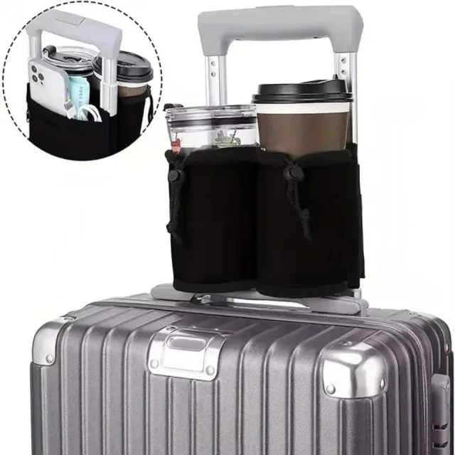 Product overview: Hands-Free Luggage Cup Caddy