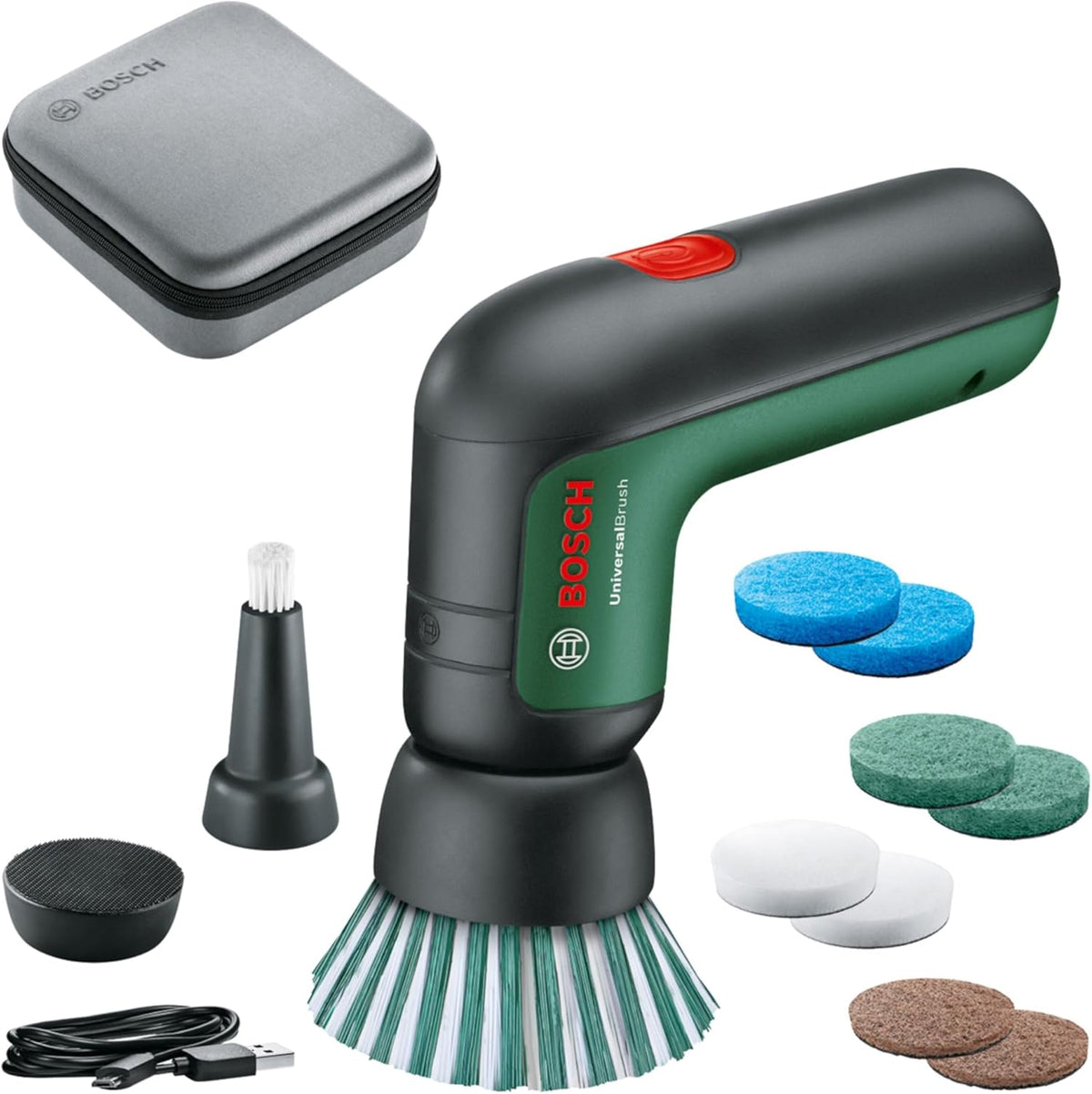 Vue principale de Bosch UniversalBrush Set – Brosse électrique 10 accessoires